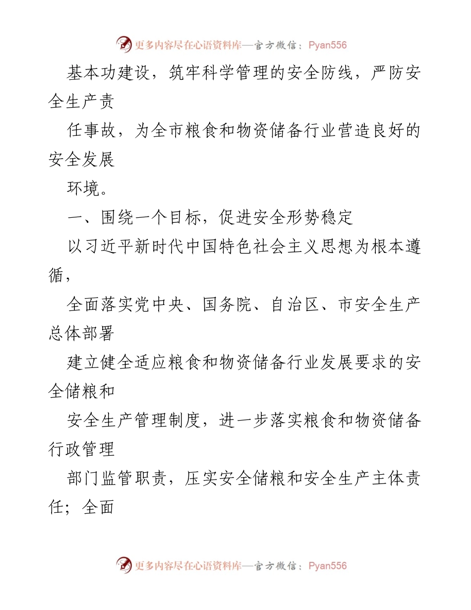 [工作要点] 全市粮食和物资储备行业 - 2021年安全储粮与安全生产工作要点.docx_第2页