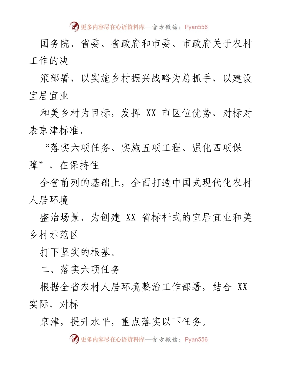 [工作方案] 农村人居环境整治 - 2023年X市农村人居环境整治提升工作方案.docx_第2页