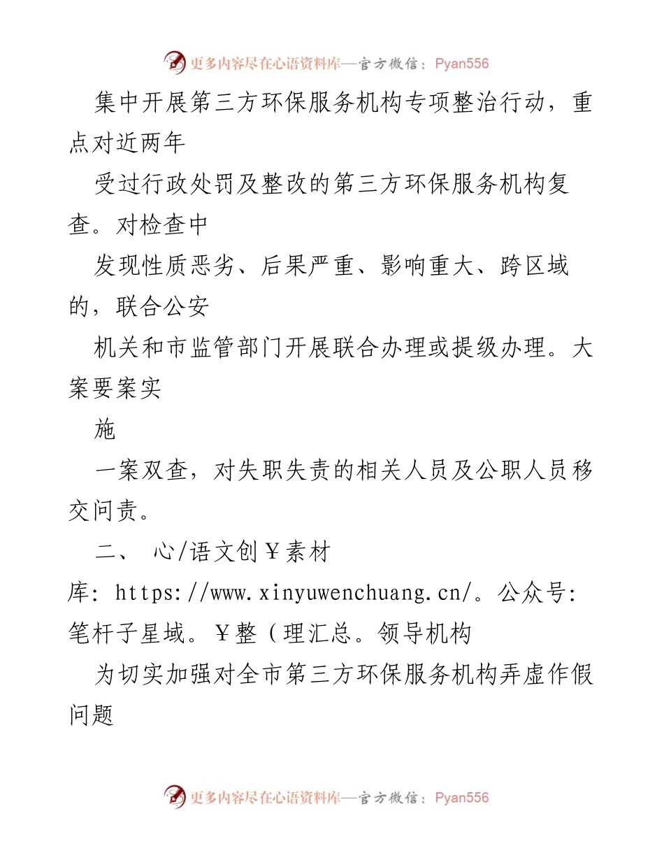 [工作方案] 专项整治行动 - 第三方环保服务机构弄虚作假问题专项整治行动工作方案.docx_第2页