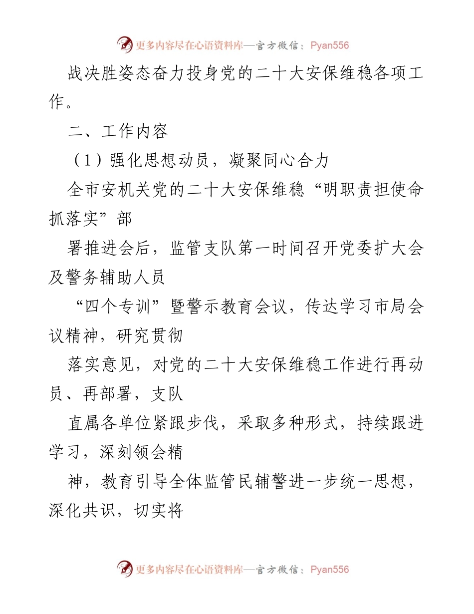 [工作方案] 党的二十大安保维稳 - 加强安保维稳工作方案实施细则.docx_第2页