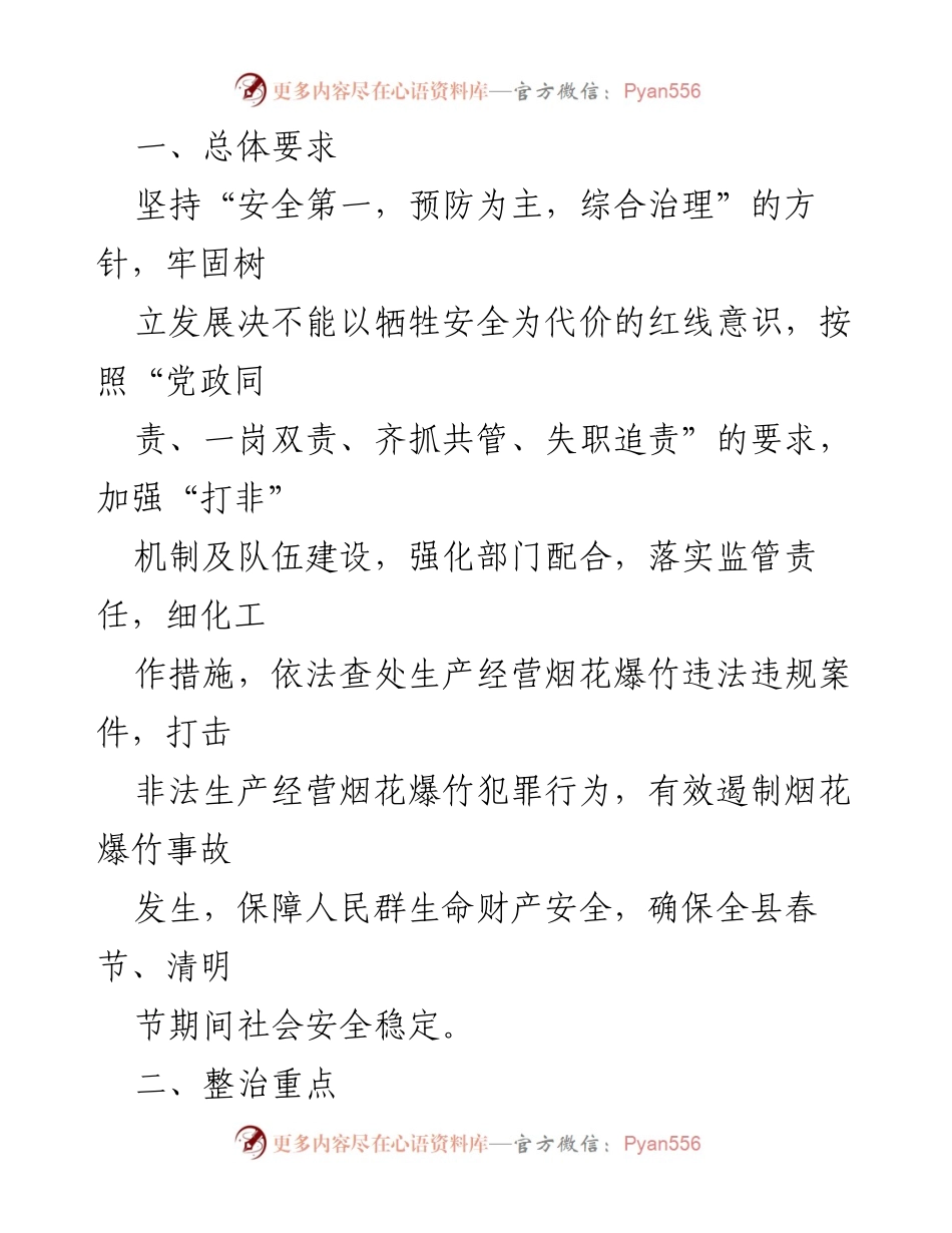 [工作方案] 安全生产专项行动 - XX县打击非法烟花爆竹生产经营专项行动实施方案.docx_第2页