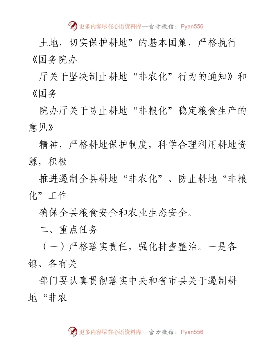 [工作方案] 专项行动 - XX县打击违法违规乱占乱用耕地专项行动工作方案.docx_第2页