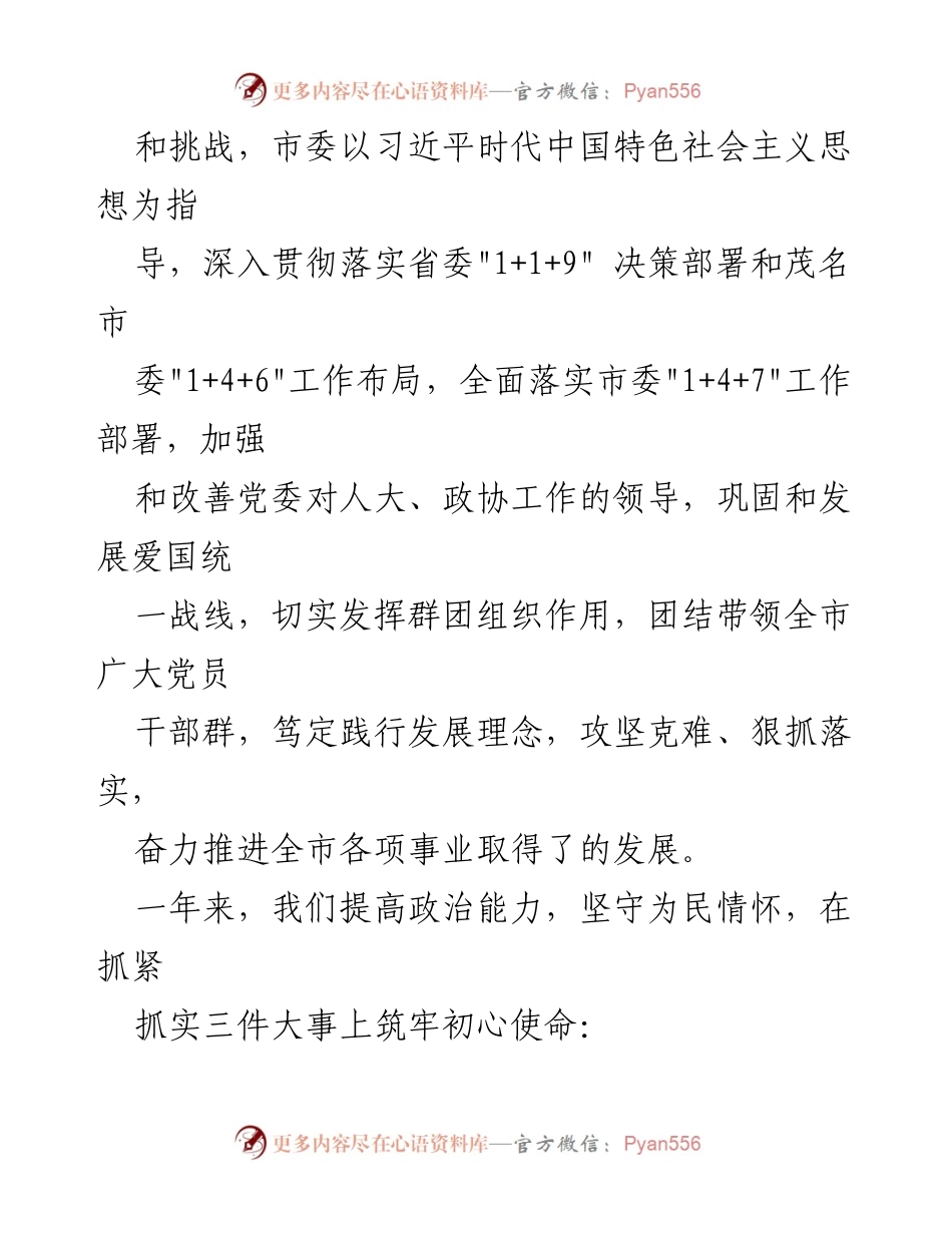 [工作报告] 市委全会 - 全面推进现代化征程，奋力实现“双胜利”.docx_第2页
