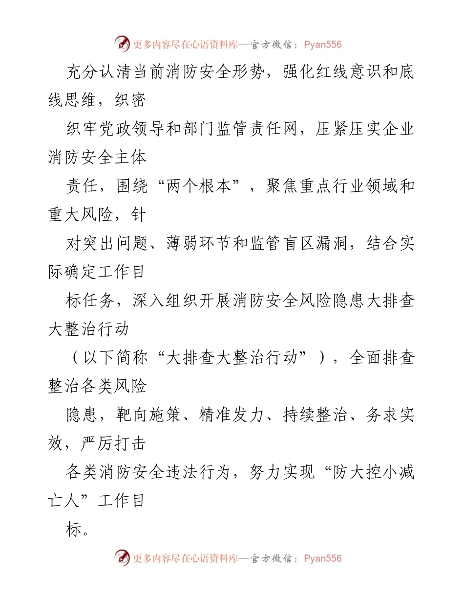 [工作方案] 消防安全 - 消防安全风险隐患大排查大整治行动方案.docx_第2页