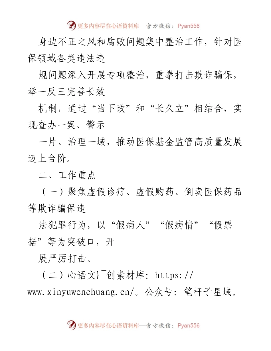 [工作方案] 医保基金专项整治 - X市2024年医保基金违法违规问题专项整治工作方案.docx_第2页