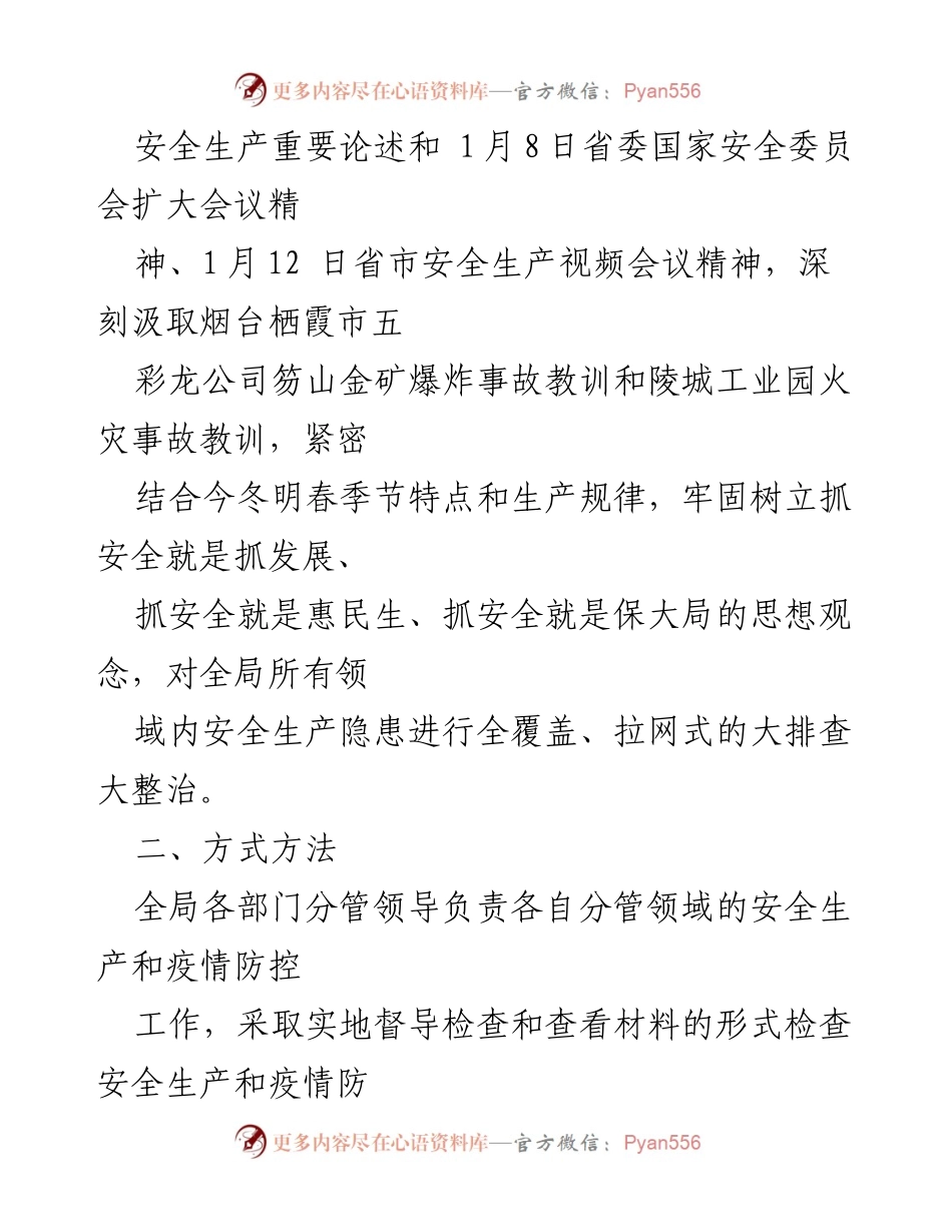 [工作方案] 司法局 - 安全生产隐患大排查大整治实施方案.docx_第2页