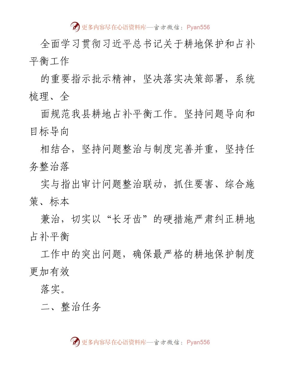 [工作方案] 耕地保护 - XX县耕地占补平衡专项整治工作实施方案_1.docx_第2页