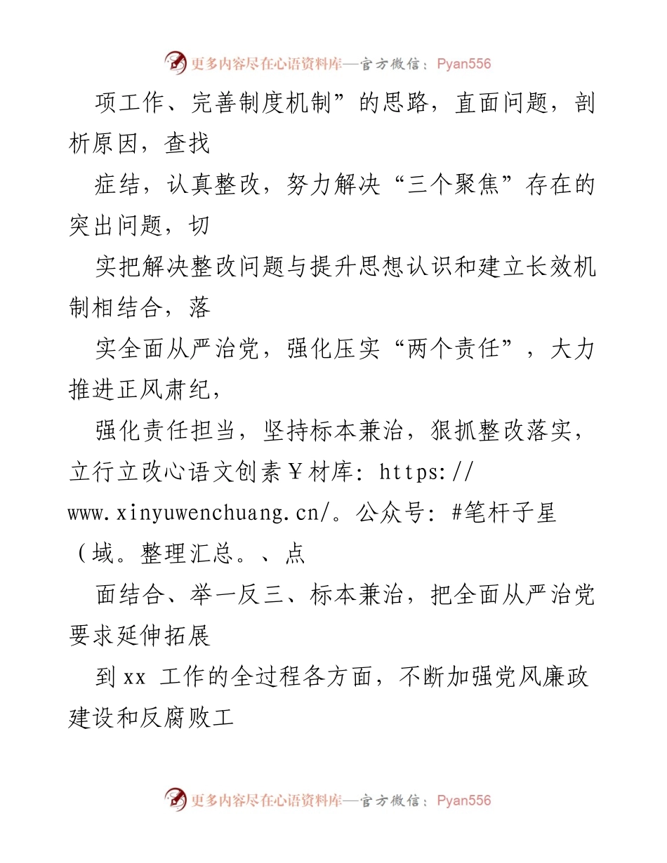 [工作方案] 巡察整改 - 巡察反馈意见整改工作方案实施方案.docx_第2页