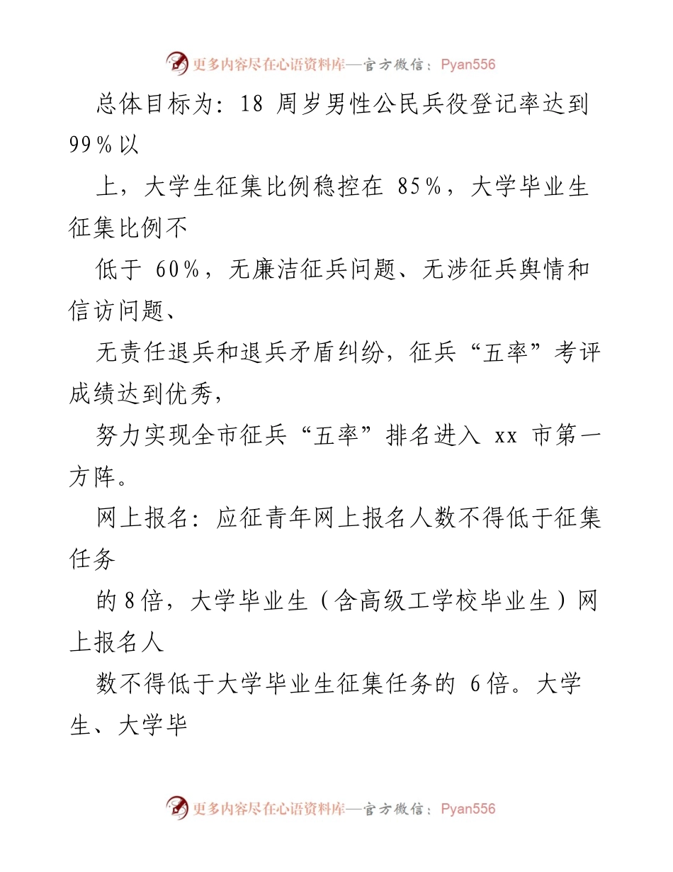 [工作方案] 征兵工作 - xx市2023年上半年征兵工作实施方案.docx_第2页
