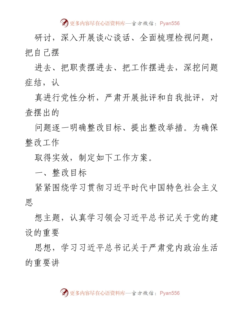 [工作方案] 行政审批局 - 行政审批局主题教育专题民主生活会整改工作方案.docx_第2页