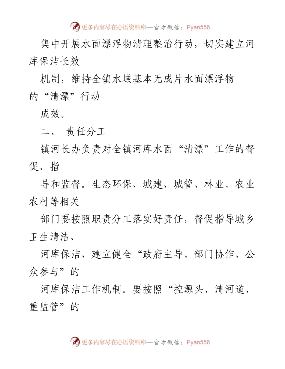 [工作方案] 清漂专项行动 - XX镇2023年第一次集中清漂专项行动实施方案.docx_第2页