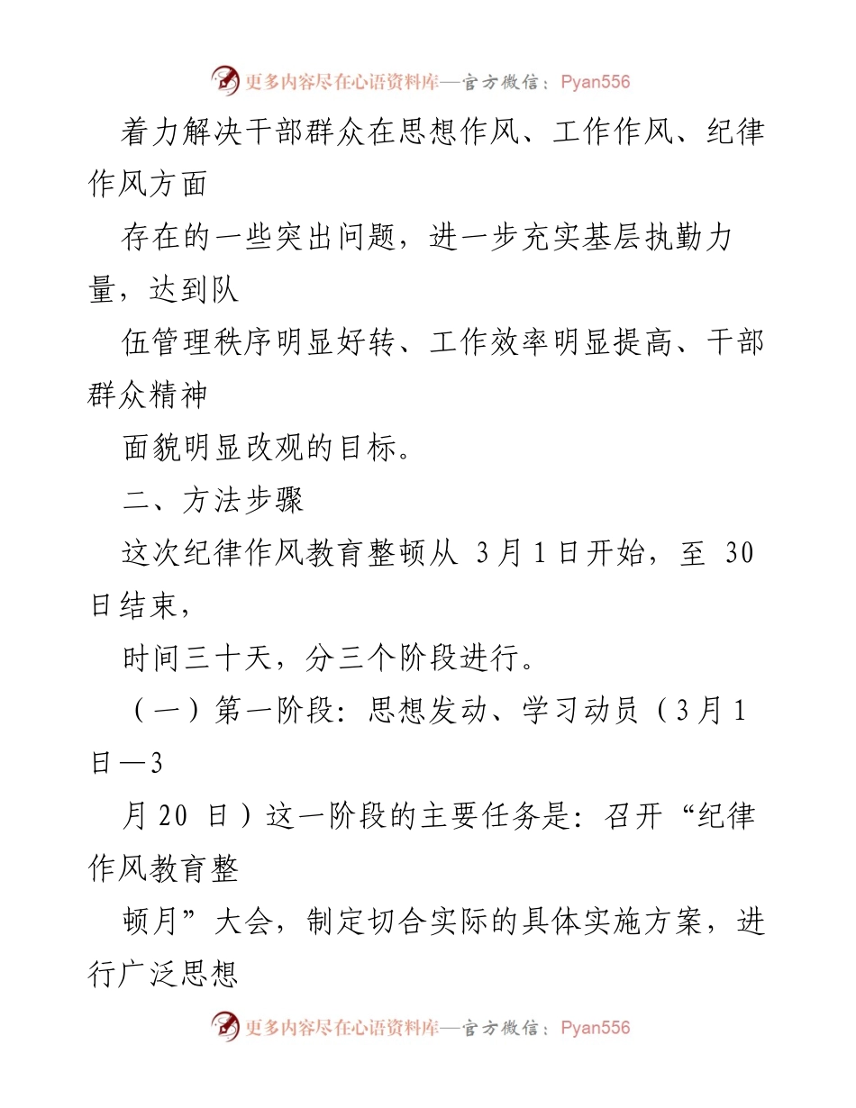 [工作方案] 纪律作风教育整顿 - “纪律作风教育整顿月”活动实施方案.docx_第2页