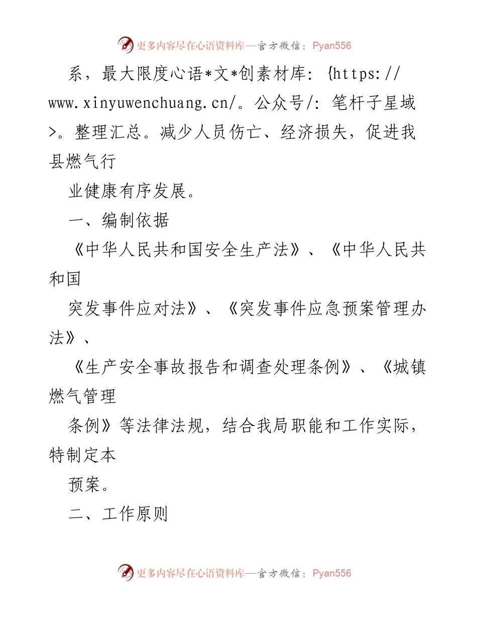 [应急预案] 城镇燃气安全 - 城镇燃气安全事故应急预案.docx_第2页