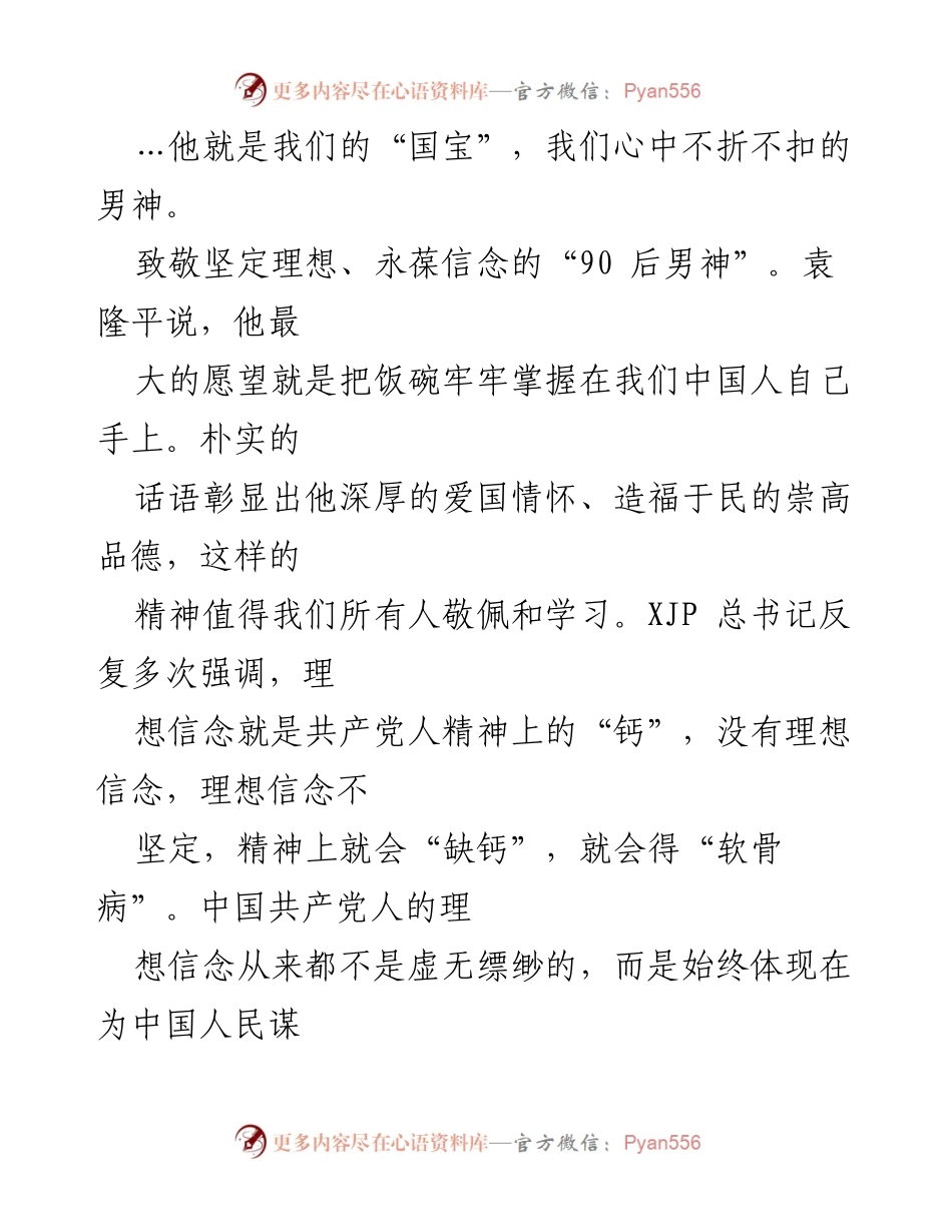[心得体会] 缅怀袁隆平 - 致敬杂交水稻之父，激励新时代奋斗精神.docx_第2页