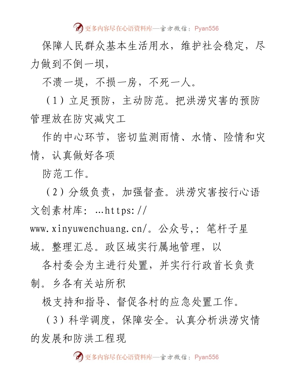 [应急预案] 防汛工作 - X乡2024年防汛应急预案.docx_第2页