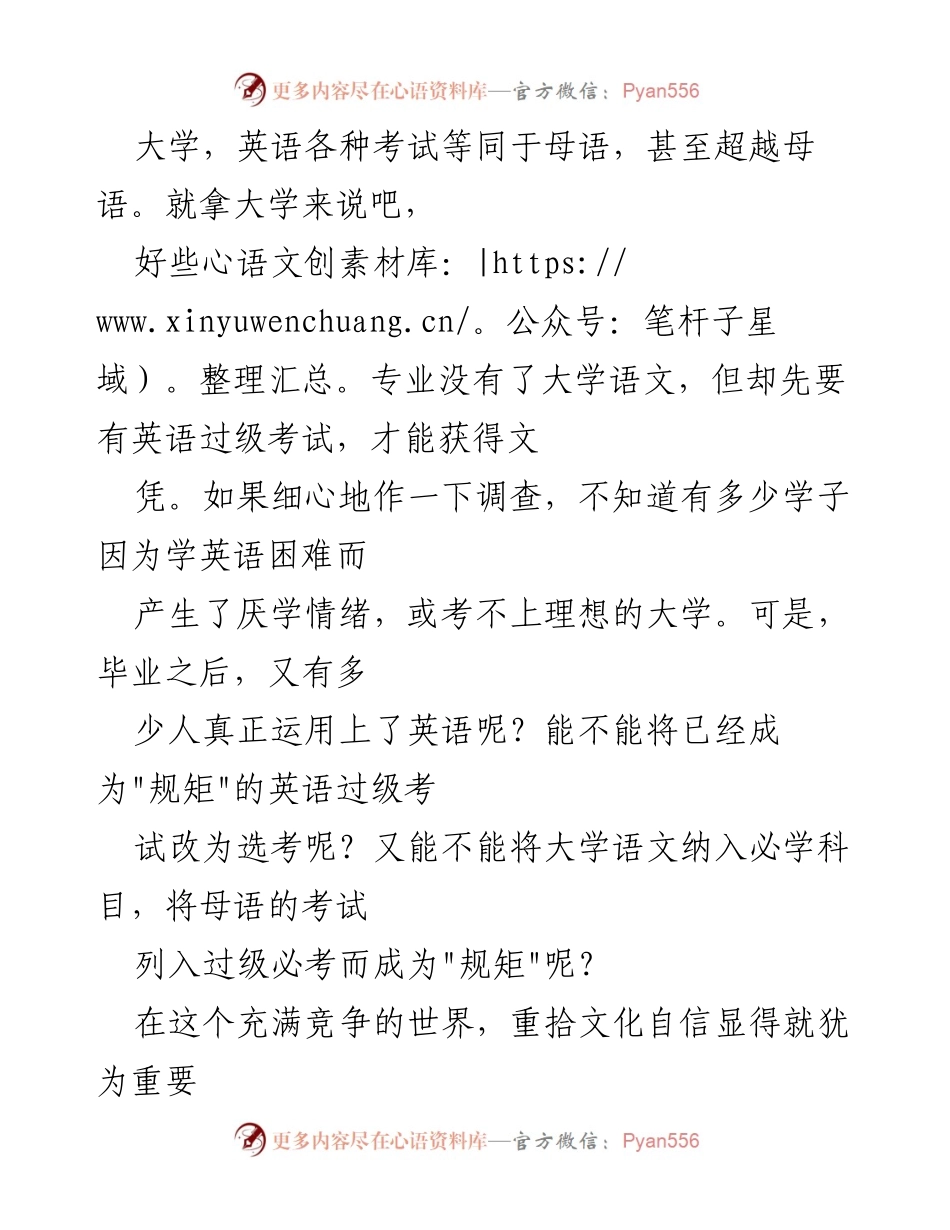 [心得体会] 文化自信研讨会 - 重拾文化自信，弘扬民族精神.docx_第2页