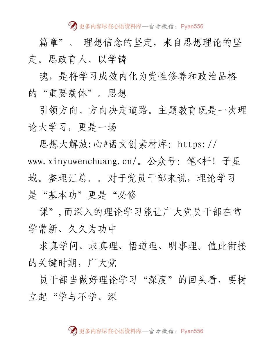 [心得体会] 主题教育回头看 - 深化理论学习与调查研究，推动主题教育新发展.docx_第2页