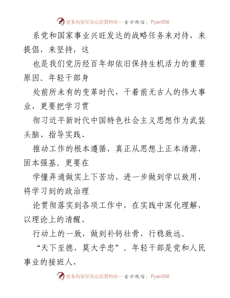 [心得体会] 青年干部培训 - 奋力奔跑逐浪前行，争做新时代好青年.docx_第2页
