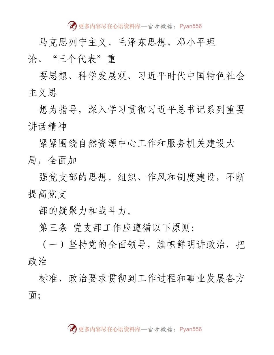 [工作规则] 机关党支部 - 党支部工作规则与职责概述.docx_第2页