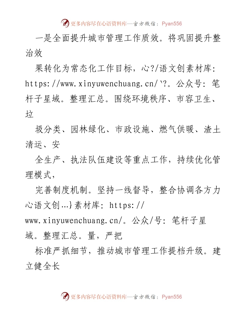 [工作计划] 城市管理 - 2024年XX区城管执法局工作计划概要.docx_第2页