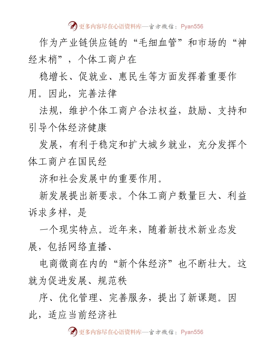 [心得体会] 促进个体工商户发展 - 深入理解《促进个体工商户发展条例》的实施与意义.docx_第2页