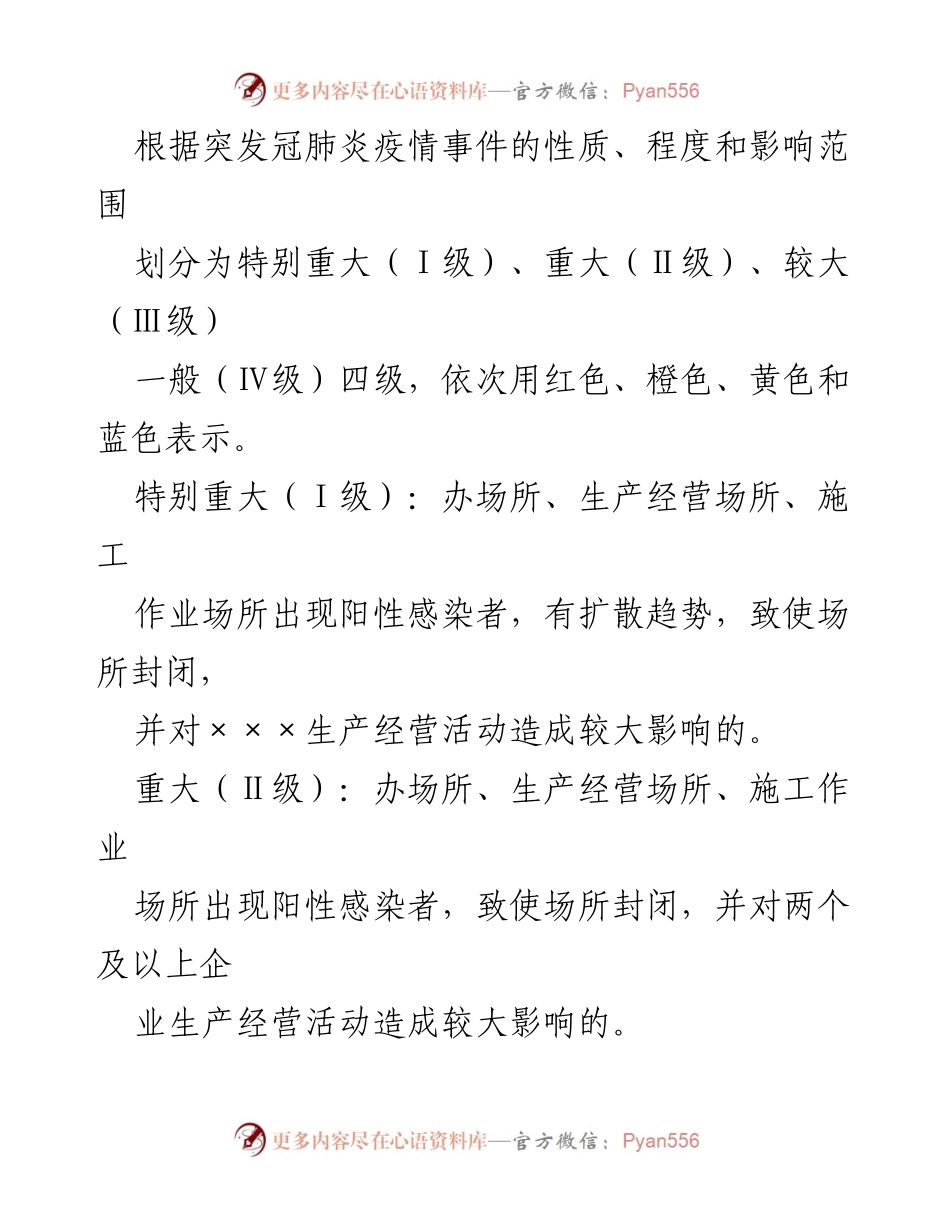 [应急预案] 国企施工现场 - 型冠状肺炎突发事件应急响应预案.docx_第2页