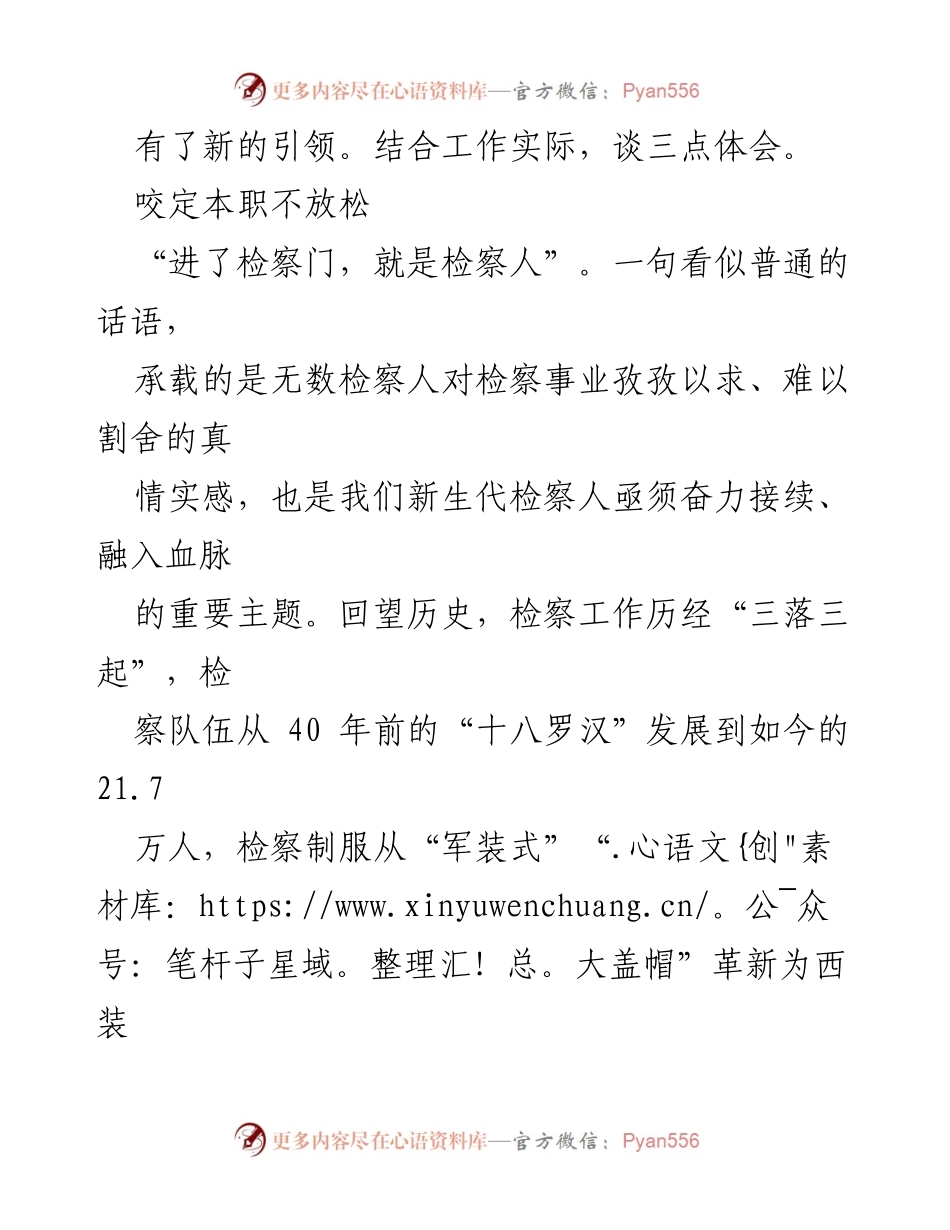 [心得体会] 政法队伍教育整顿 - 坚定信念，传承检察精神.docx_第2页