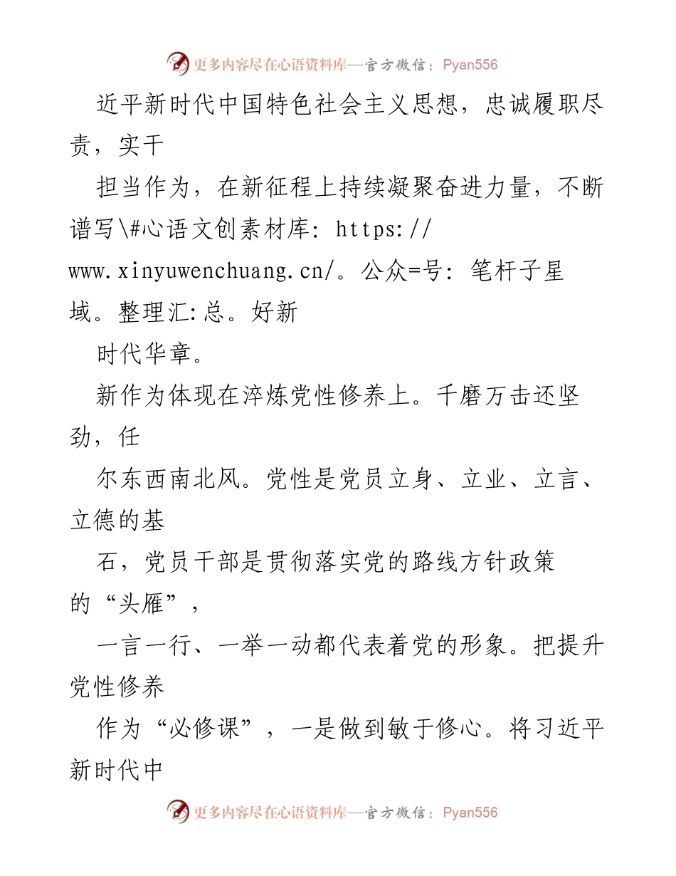 [心得体会] 党员干部培训 - 新时代新担当新作为的实践与思考.docx_第2页