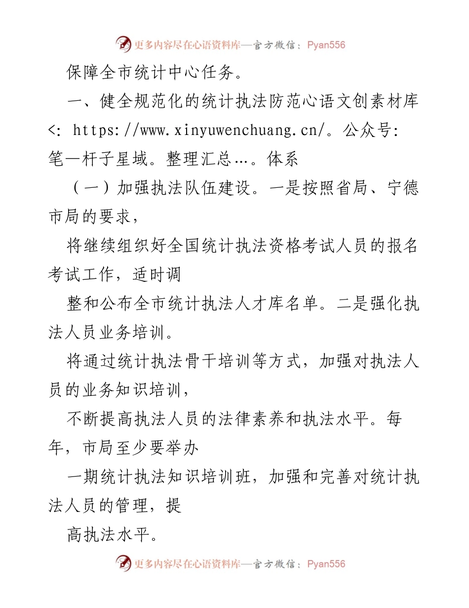 [工作计划] 统计执法 - 2024年XX市统计执法检查工作计划.docx_第2页