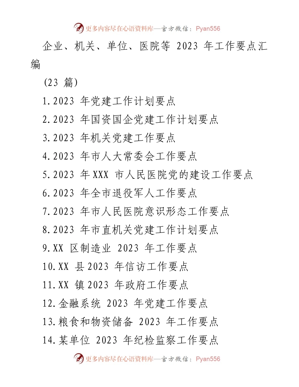 [工作要点汇编] 2023年工作规划 - 党建工作要点及实施策略.docx_第1页
