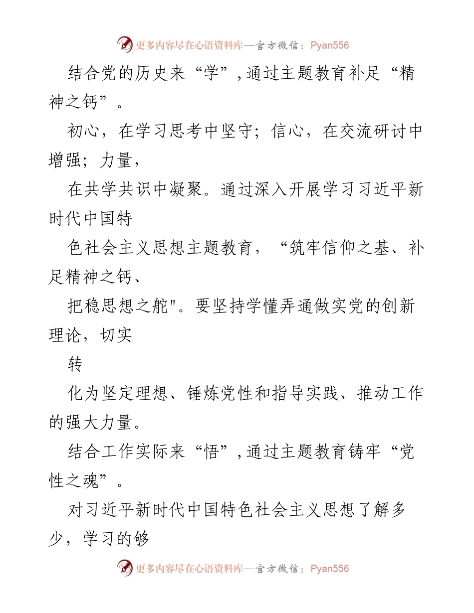 [心得体会] 主题教育 - 扎实推进习近平新时代中国特色社会主义思想的学习与实践.docx_第2页