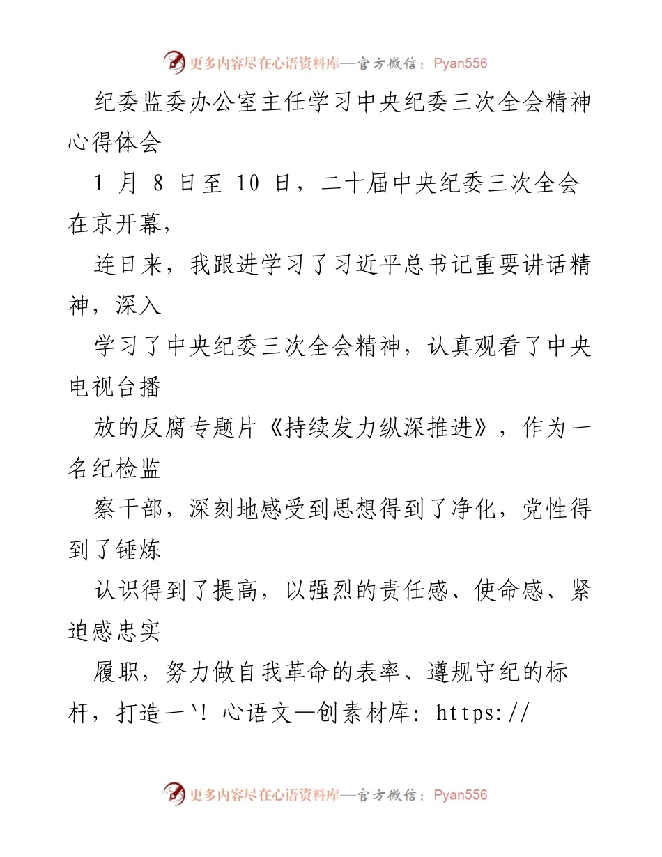 [心得体会] 纪委监委学习 - 深化政治忠诚与自我革命的纪检监察干部心得.docx_第1页