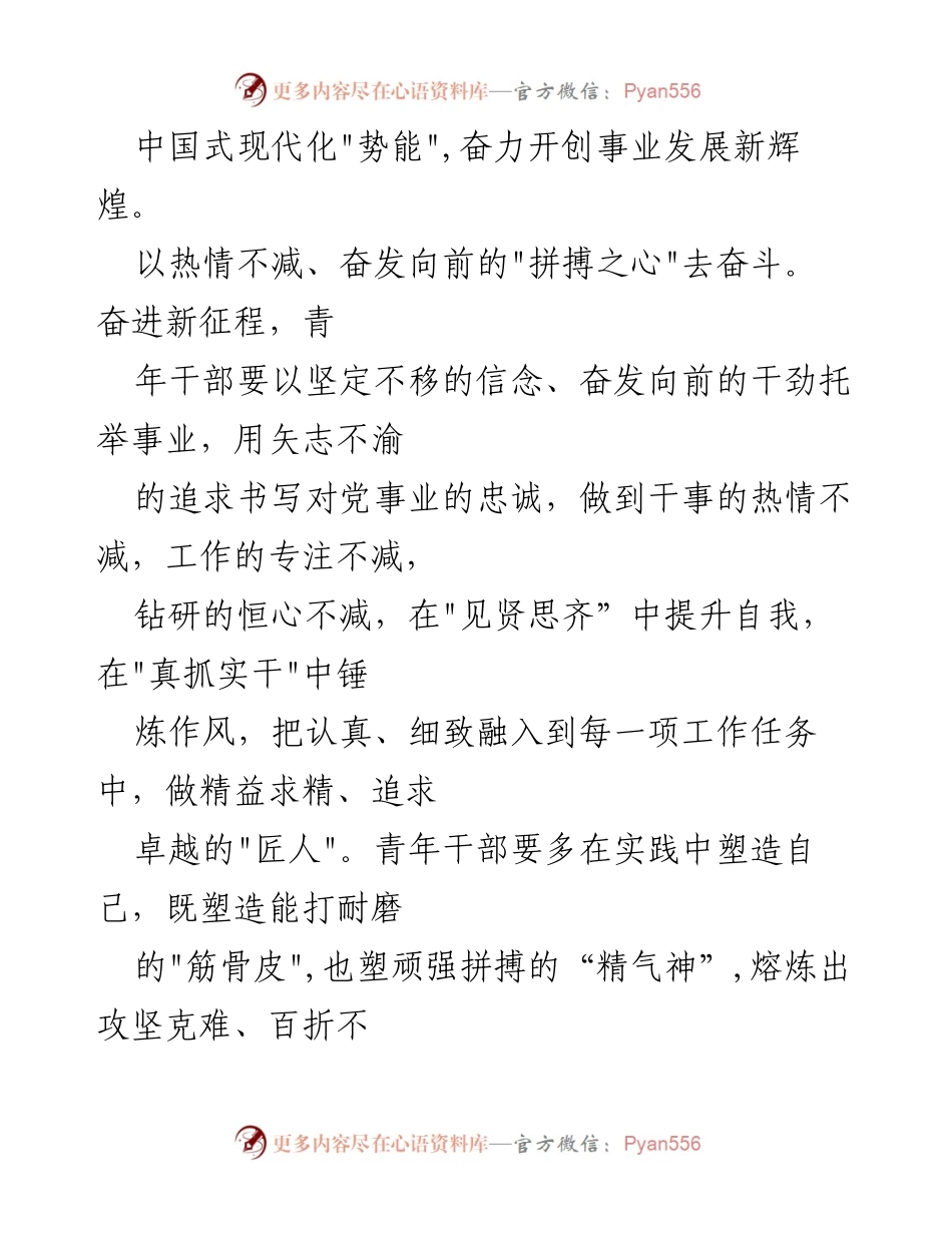 [心得体会] 学习活动 - 年轻干部学习《中国式现代化是强国建设、民族复兴的康庄大道》的体会与实践建议.docx_第2页