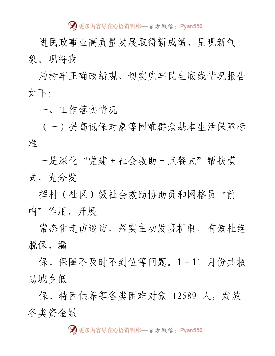 [总结报告] XX局民生工作 - XX县民生保障与服务工作总结报告.docx_第2页