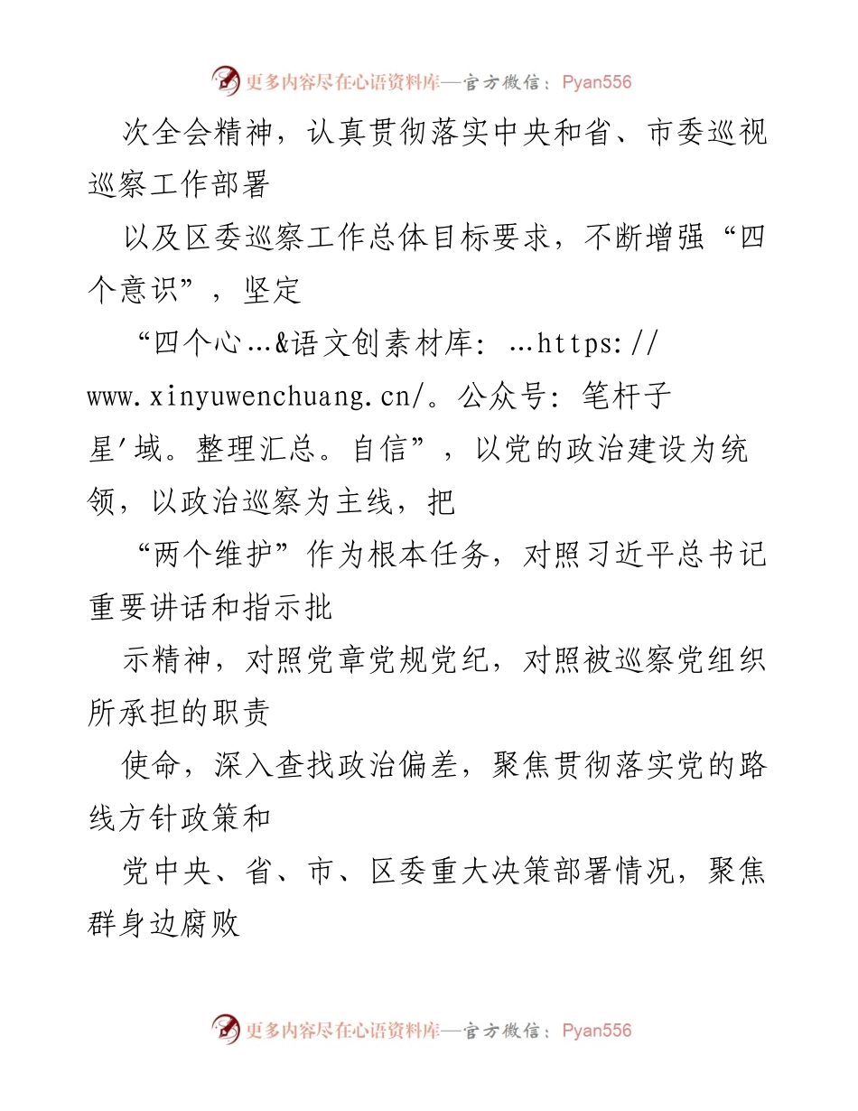 [工作计划] 巡察工作 - 2021年度巡察工作计划.docx_第2页