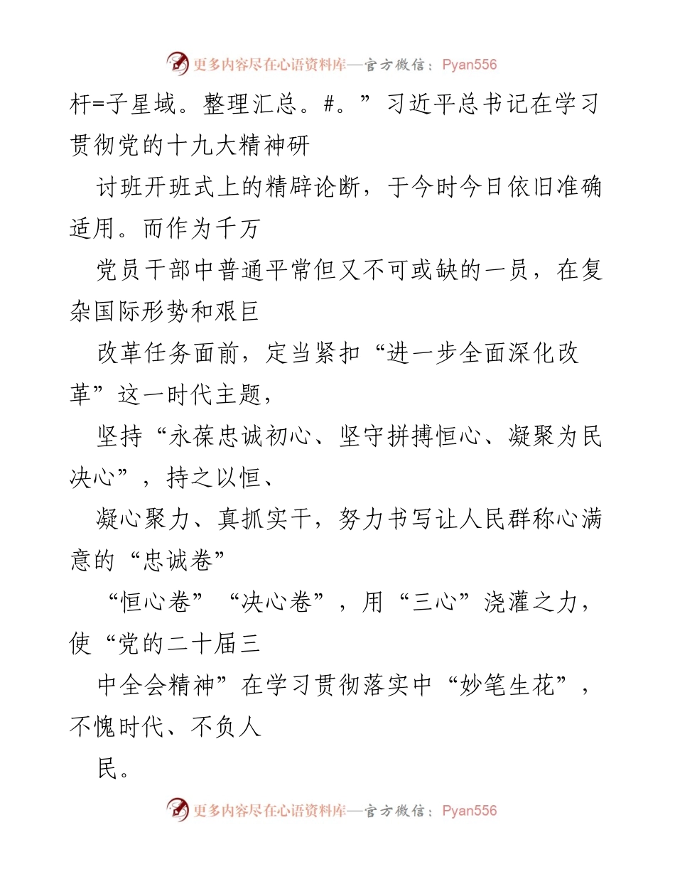 [心得体会] 党员干部学习贯彻 - 深入学习贯彻党的二十届三中全会精神的体会与实践.docx_第2页