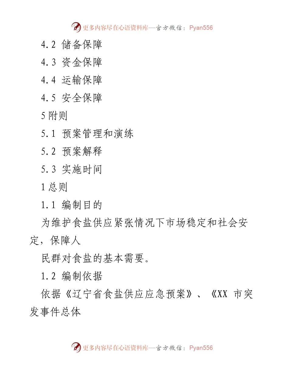 [应急预案] 食盐供应 - XX市食盐供应应急预案概述.docx_第2页