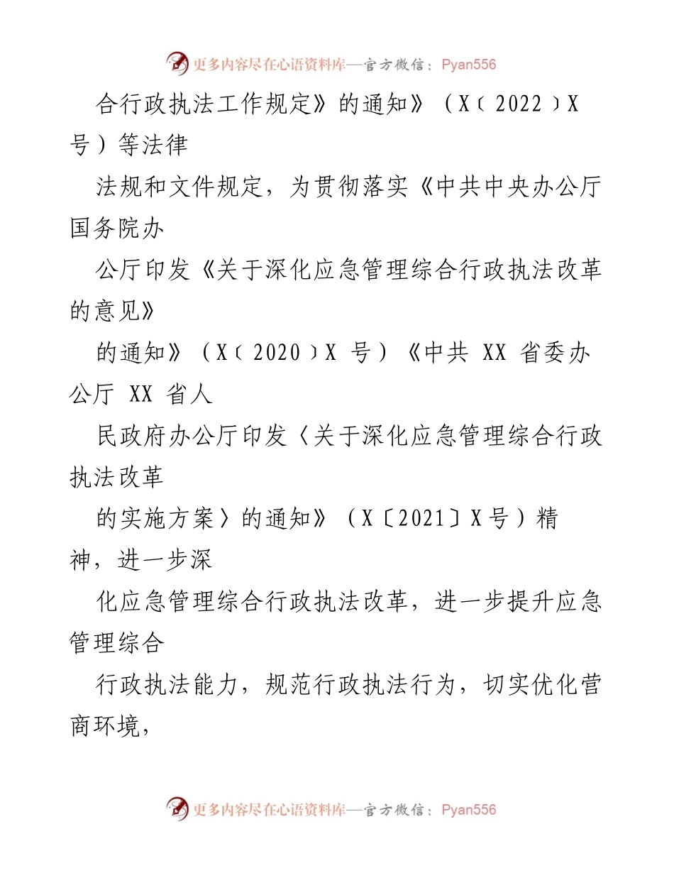 [工作计划] 应急管理局 - 2023年度安全生产执法计划.docx_第2页