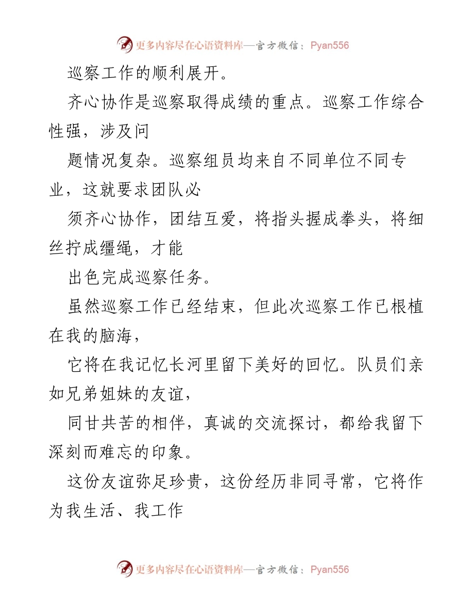 [心得体会] 巡察工作 - 巡察工作中的学习与反思.docx_第2页