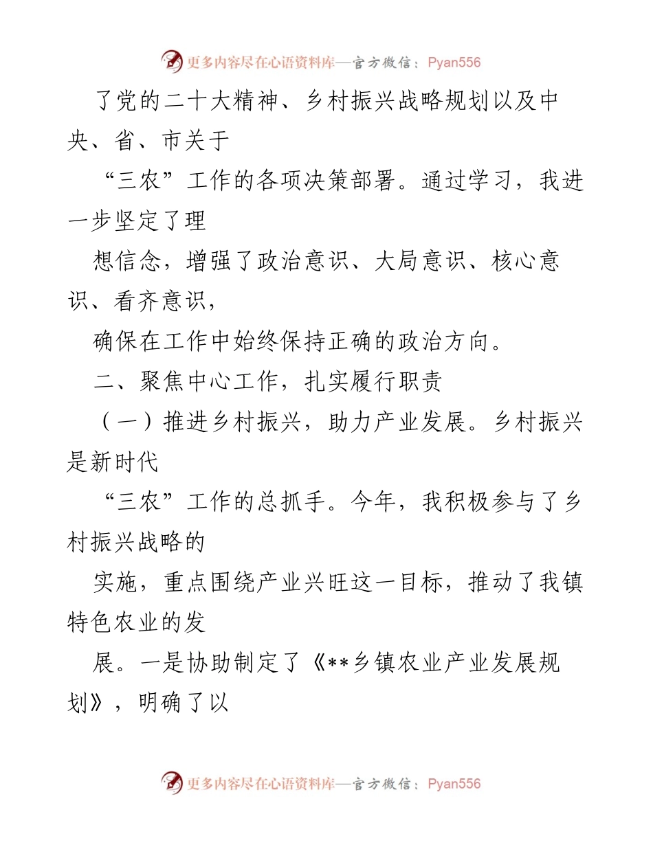 [工作述职] 乡镇 - 2024年度乡镇工作述职报告.docx_第2页