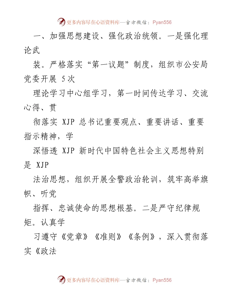 [工作述职报告] 2023年副市长公安局局长工作总结 - 2023年公安工作履职总结与成就.docx_第2页
