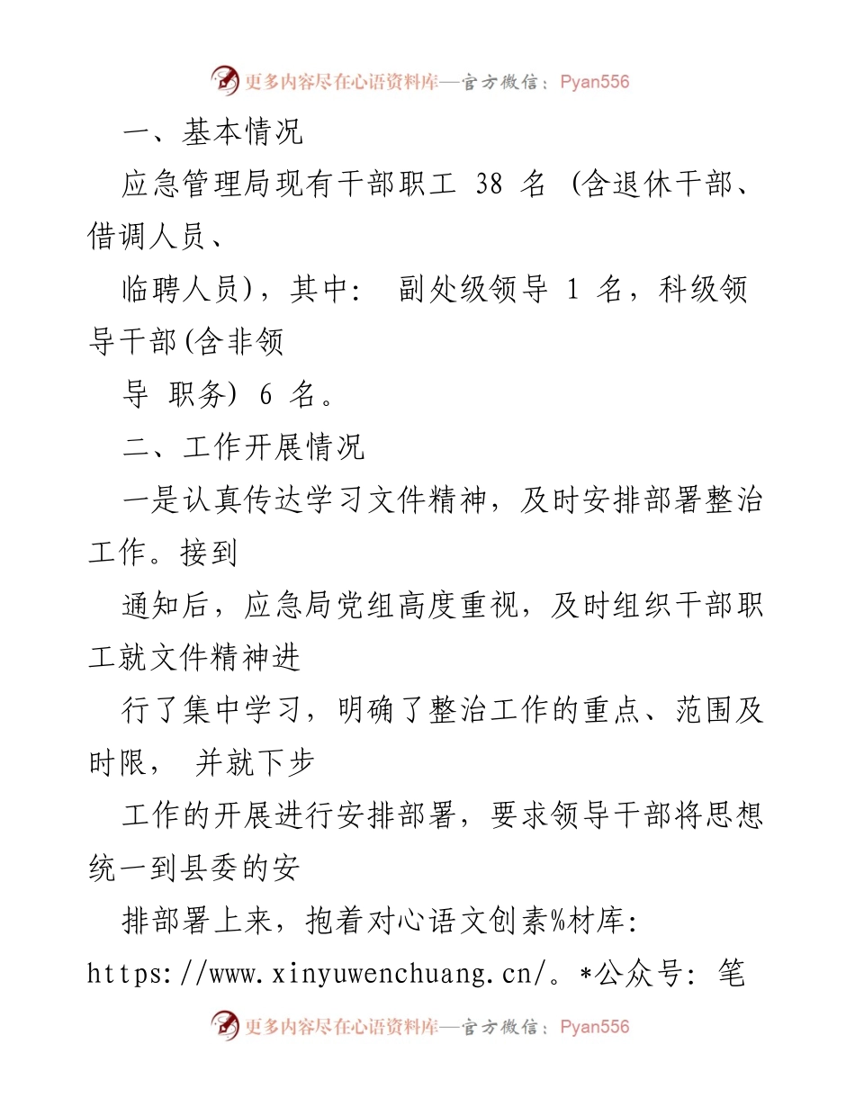 [情况报告] 专项整治 - 领导干部利用特殊资源谋取私利问题情况报告.docx_第2页