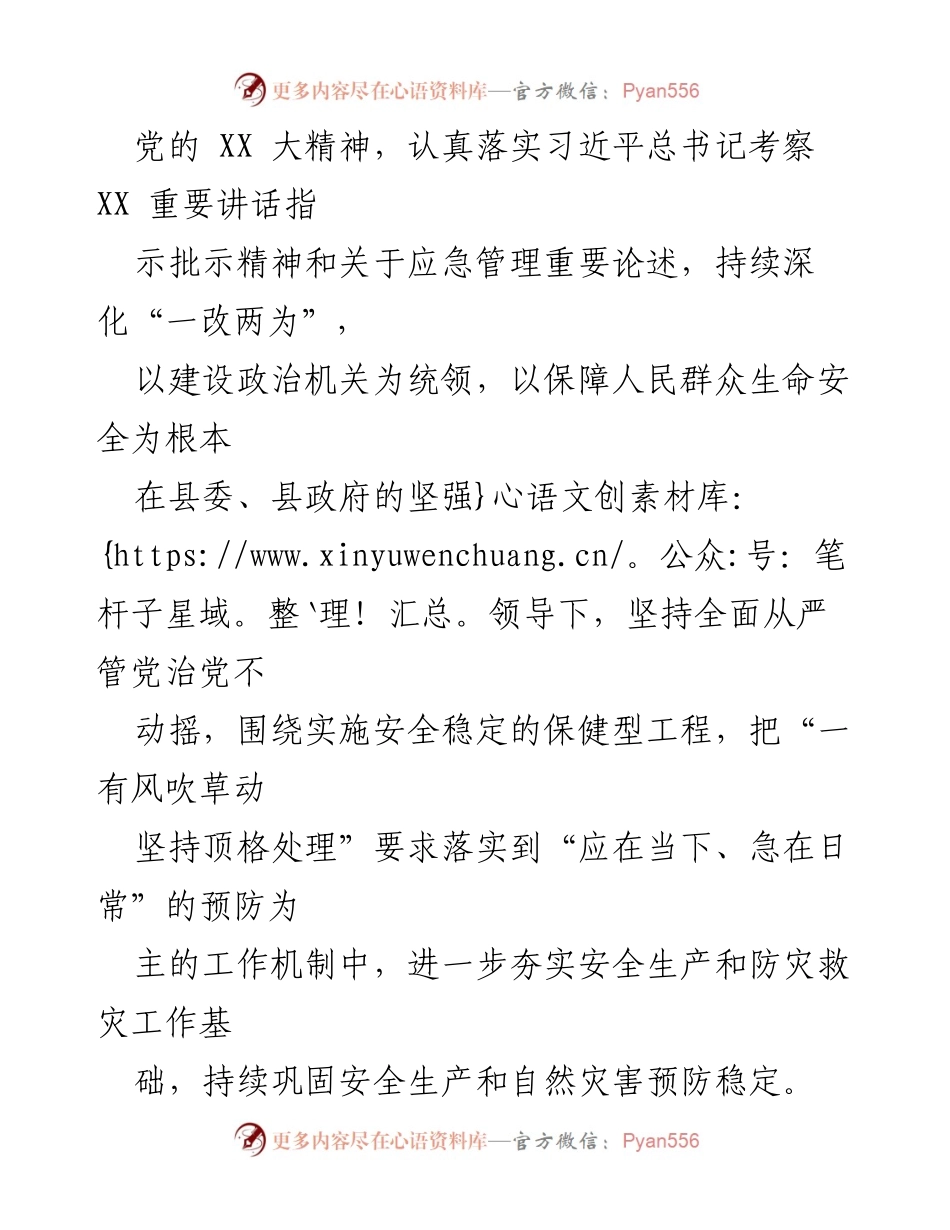 [工作计划] 安全生产与消防 - 2023年度XX镇安全生产与消防工作计划.docx_第2页