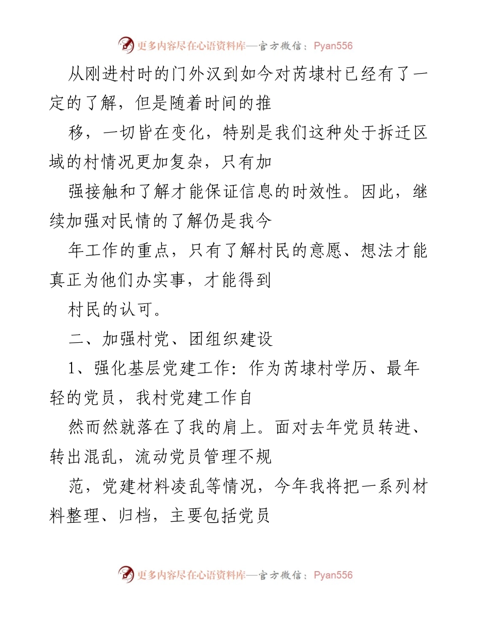 [工作计划] 乡村干部 - 乡村干部年度工作计划概述.docx_第2页
