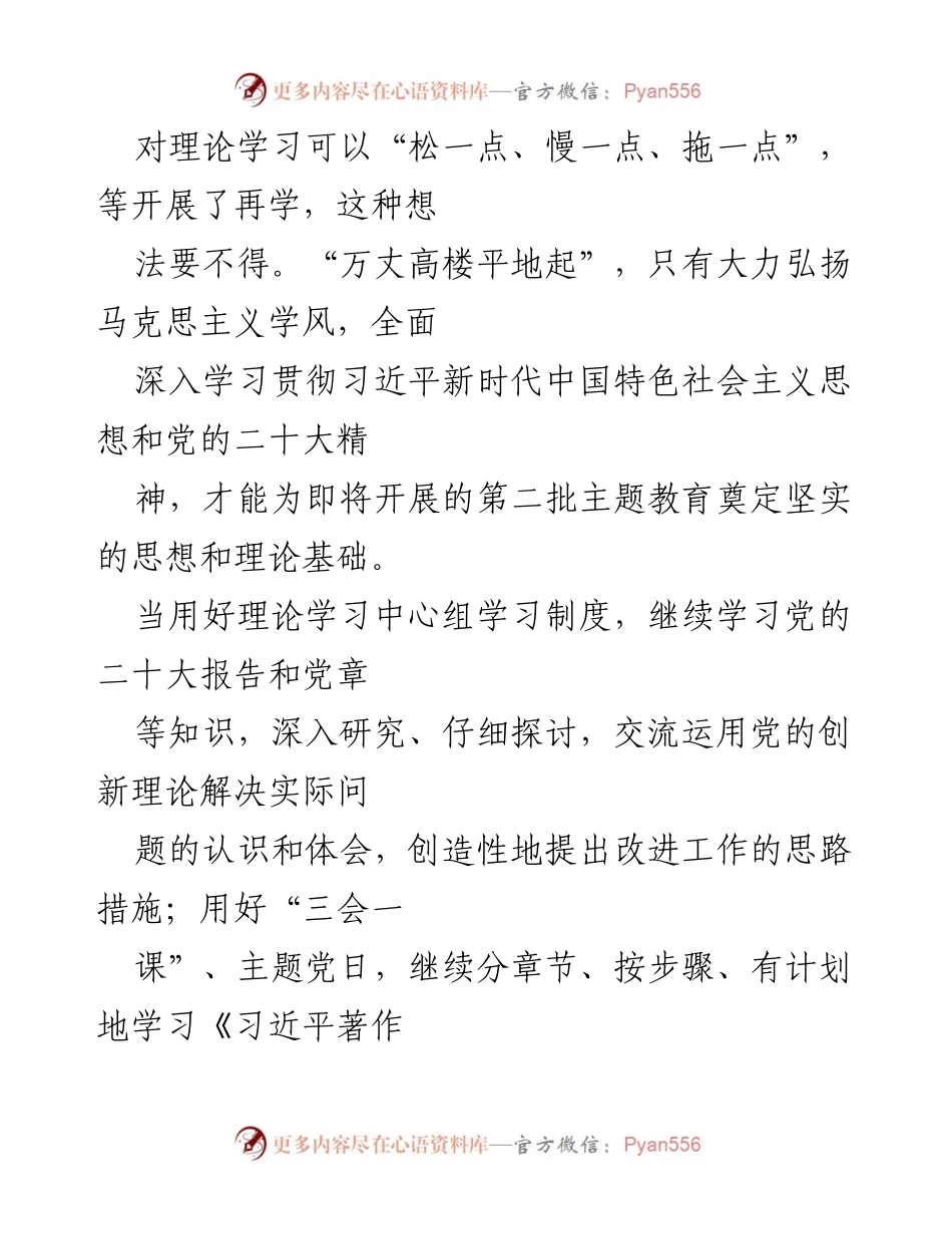 [心得体会] 主题教育 - 深化理论学习，担当作为，推动第二批主题教育落实.docx_第2页