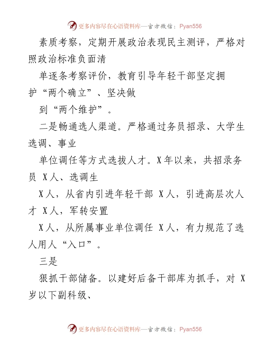 [经验材料] 年轻干部队伍建设 - 深化“四项举措”推动年轻干部队伍建设.docx_第2页
