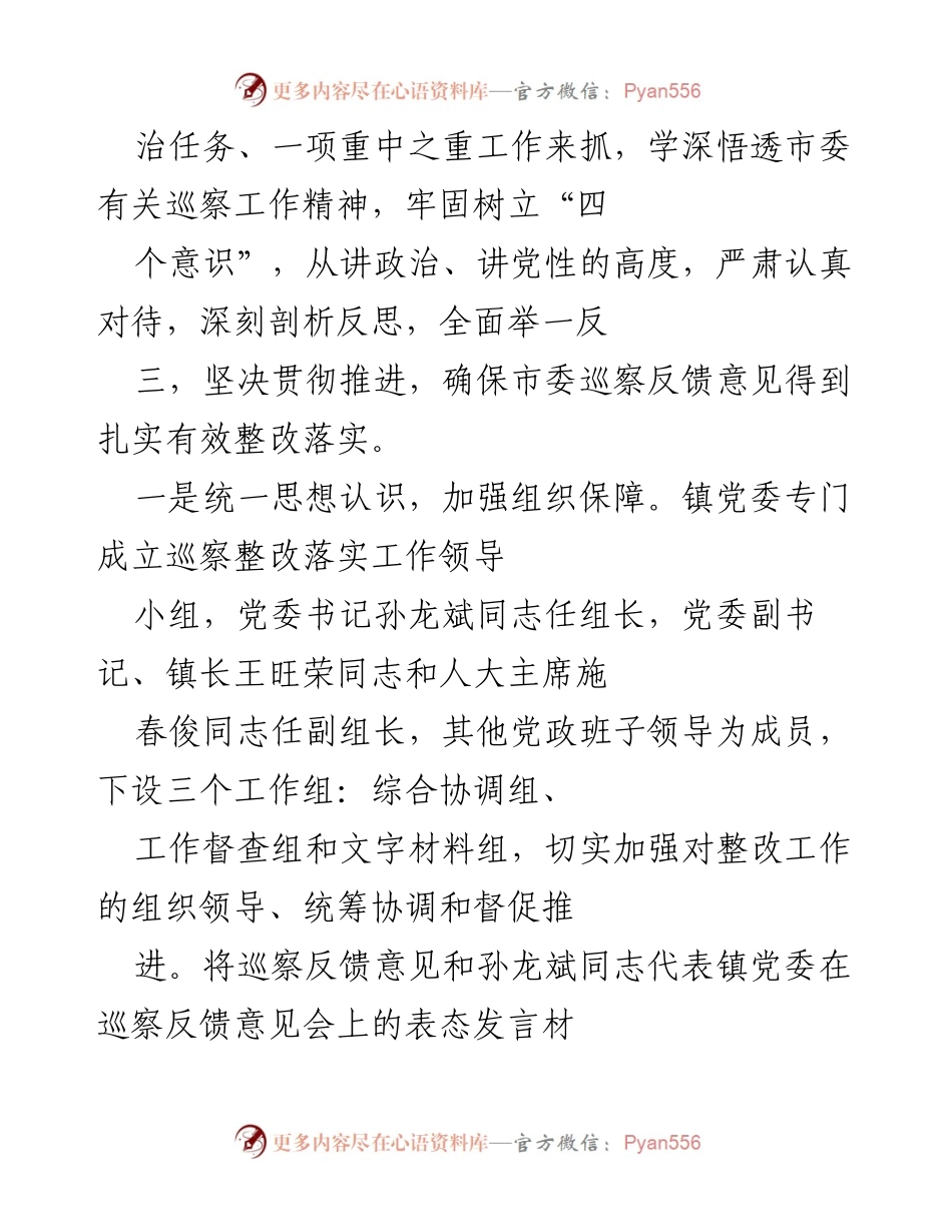 [整改报告] 巡察反馈 - 巡察整改工作落实情况报告.docx_第2页