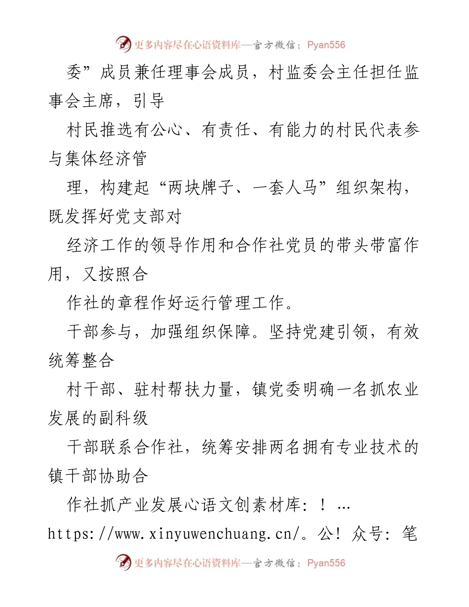 [经验材料] 乡村振兴 - 村党建引领“村社合一”模式助力乡村经济发展.docx_第2页