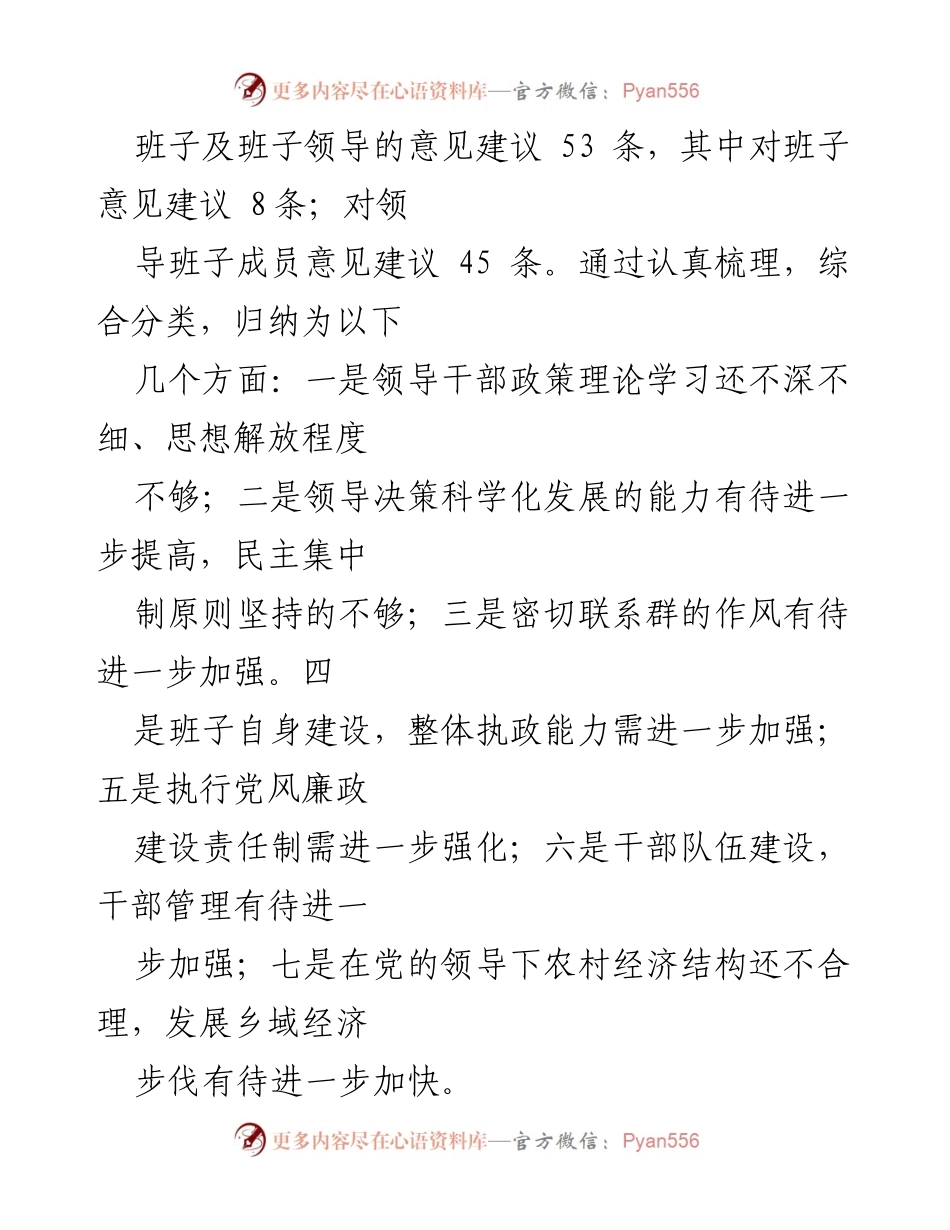 [整改方案] 乡党委民主生活会 - 乡党委民主生活会问题整改方案概述.docx_第2页