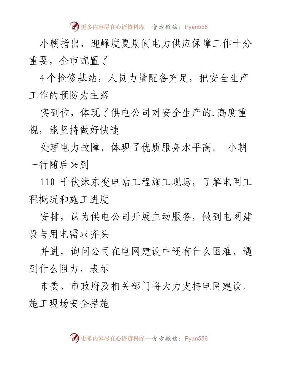 [简报] 检查活动 - 上级领导安全生产检查简报.docx_第2页